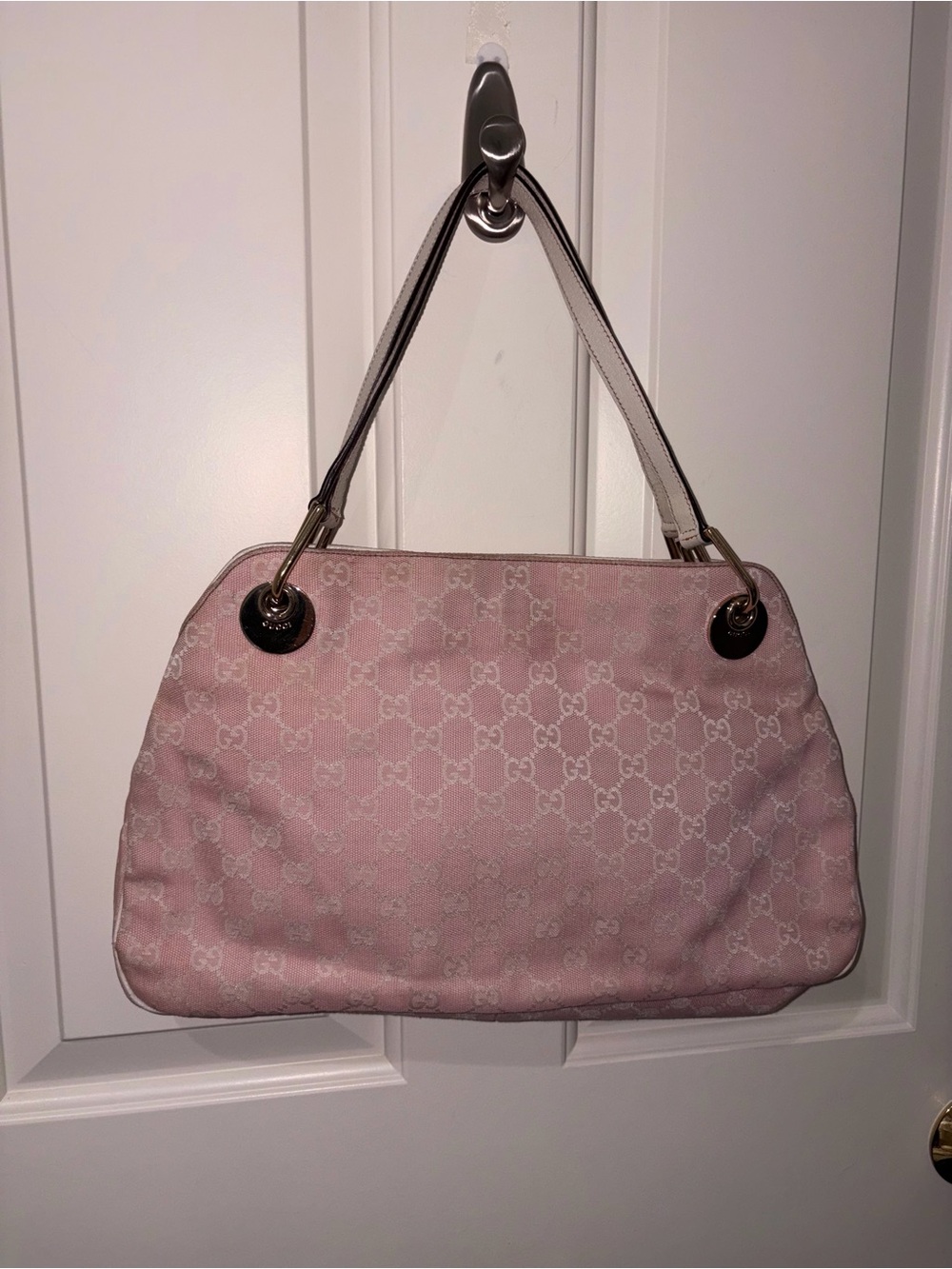 Gucci Light Pink Monogram Shoulder Bag
